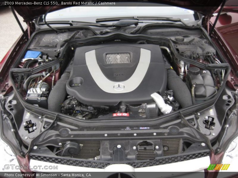 Barolo Red Metallic / Cashmere 2009 Mercedes-Benz CLS 550