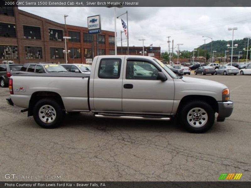 Silver Birch Metallic / Neutral 2006 GMC Sierra 1500 Extended Cab 4x4
