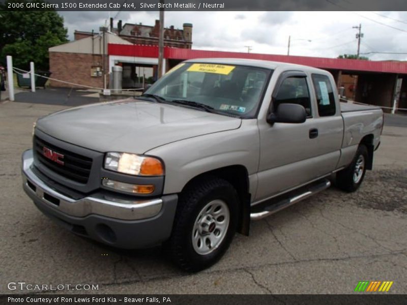 Silver Birch Metallic / Neutral 2006 GMC Sierra 1500 Extended Cab 4x4