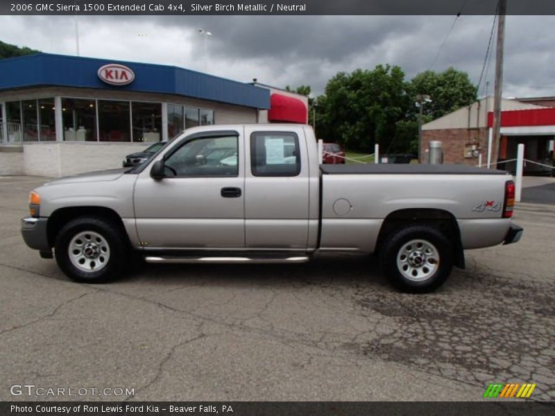 Silver Birch Metallic / Neutral 2006 GMC Sierra 1500 Extended Cab 4x4