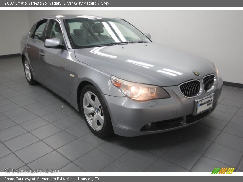 Silver Grey Metallic / Grey 2007 BMW 5 Series 525i Sedan