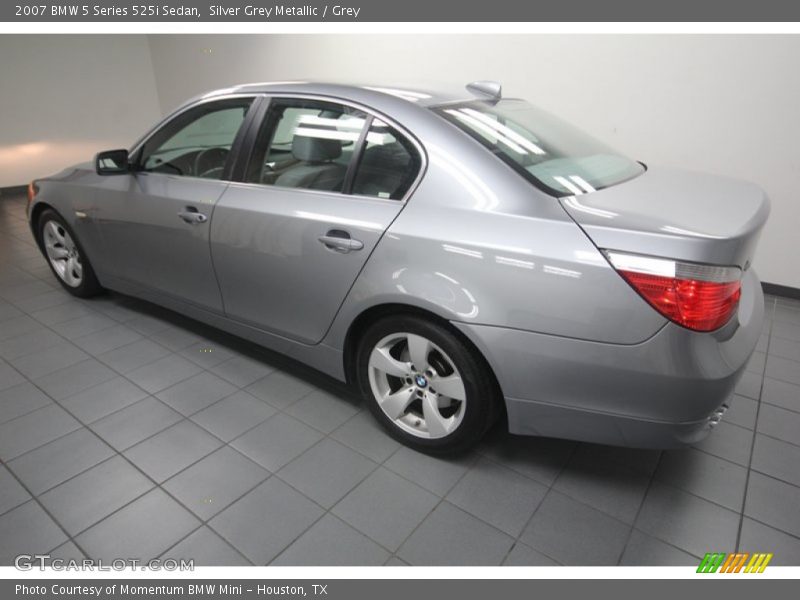 Silver Grey Metallic / Grey 2007 BMW 5 Series 525i Sedan