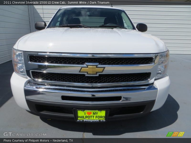 Summit White / Dark Titanium 2011 Chevrolet Silverado 1500 LS Crew Cab