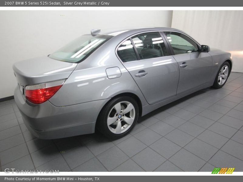 Silver Grey Metallic / Grey 2007 BMW 5 Series 525i Sedan