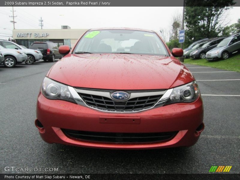 Paprika Red Pearl / Ivory 2009 Subaru Impreza 2.5i Sedan