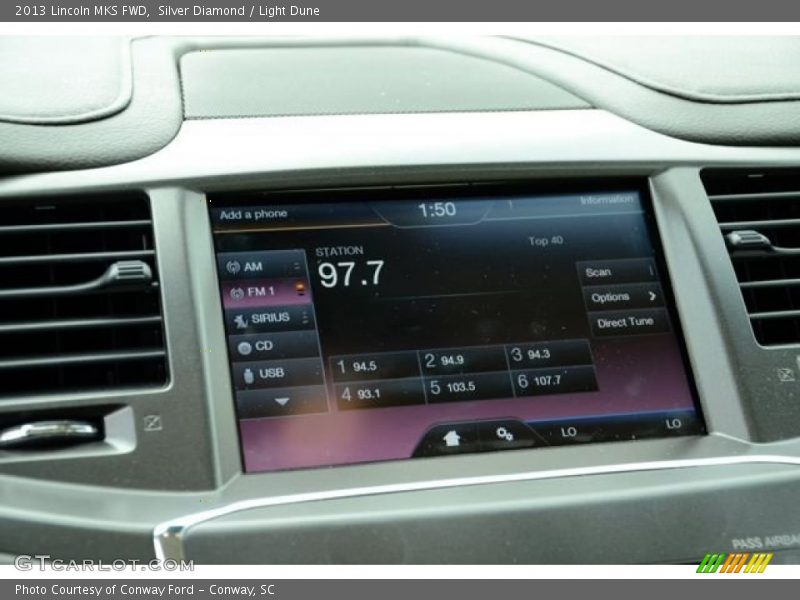 Silver Diamond / Light Dune 2013 Lincoln MKS FWD