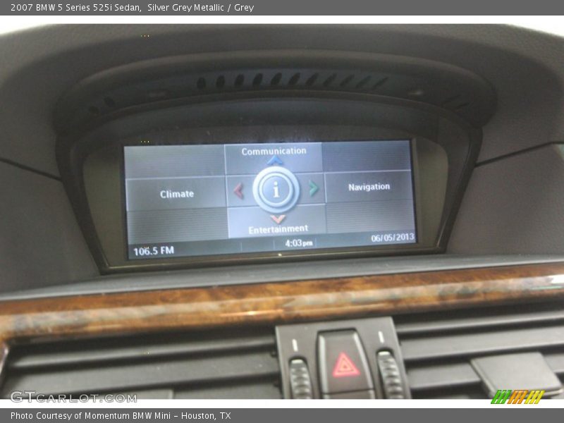 Silver Grey Metallic / Grey 2007 BMW 5 Series 525i Sedan