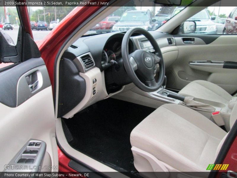 Paprika Red Pearl / Ivory 2009 Subaru Impreza 2.5i Sedan