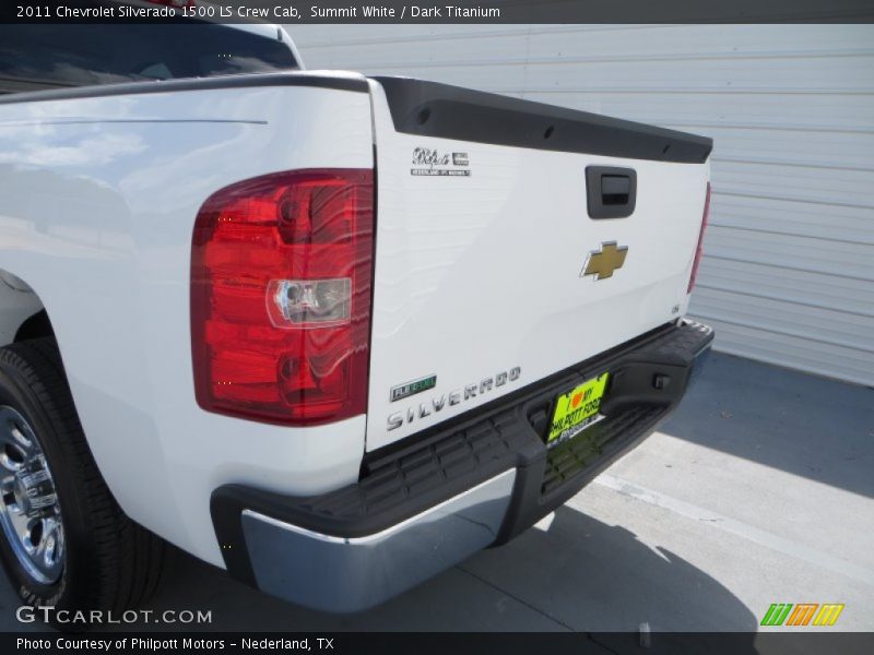 Summit White / Dark Titanium 2011 Chevrolet Silverado 1500 LS Crew Cab