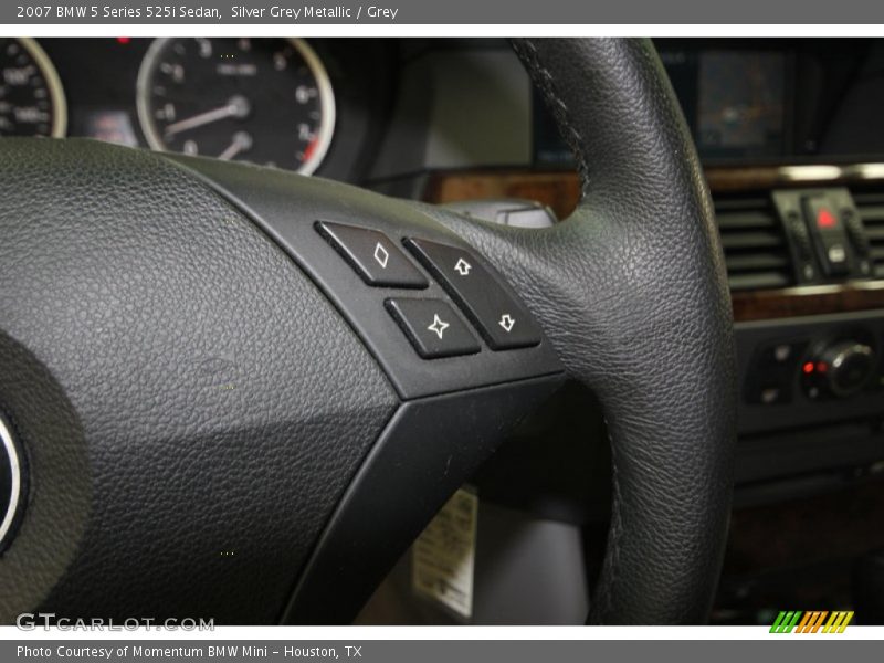 Silver Grey Metallic / Grey 2007 BMW 5 Series 525i Sedan