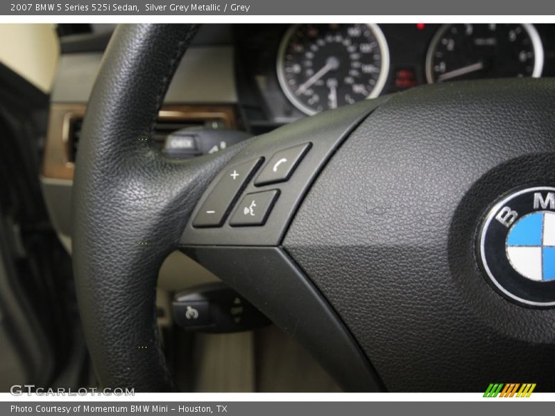 Silver Grey Metallic / Grey 2007 BMW 5 Series 525i Sedan