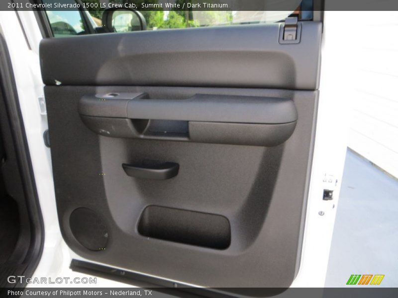 Summit White / Dark Titanium 2011 Chevrolet Silverado 1500 LS Crew Cab
