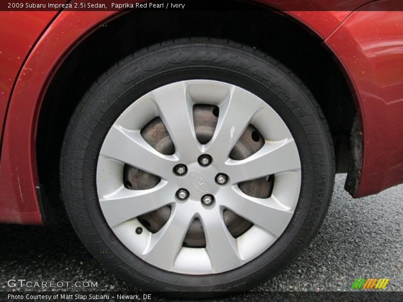Paprika Red Pearl / Ivory 2009 Subaru Impreza 2.5i Sedan