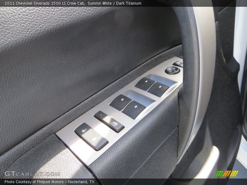 Summit White / Dark Titanium 2011 Chevrolet Silverado 1500 LS Crew Cab