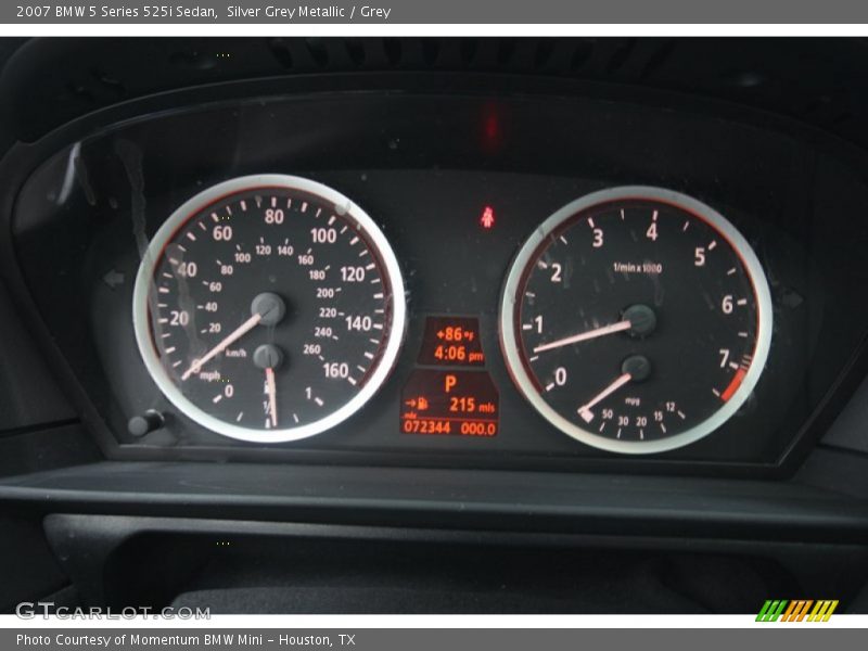 Silver Grey Metallic / Grey 2007 BMW 5 Series 525i Sedan