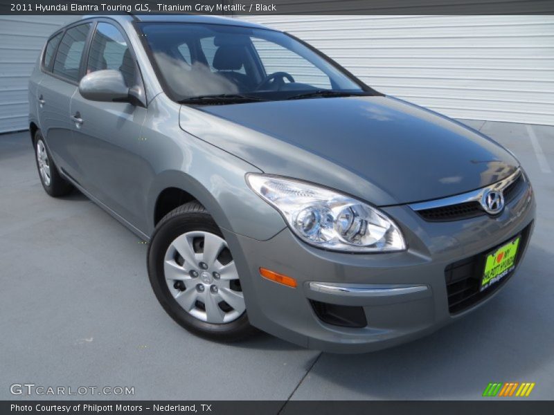 Titanium Gray Metallic / Black 2011 Hyundai Elantra Touring GLS