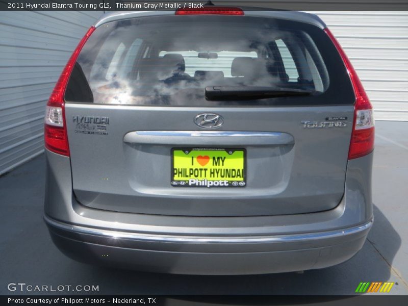 Titanium Gray Metallic / Black 2011 Hyundai Elantra Touring GLS
