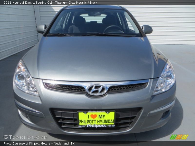 Titanium Gray Metallic / Black 2011 Hyundai Elantra Touring GLS