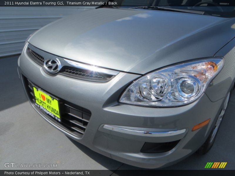 Titanium Gray Metallic / Black 2011 Hyundai Elantra Touring GLS