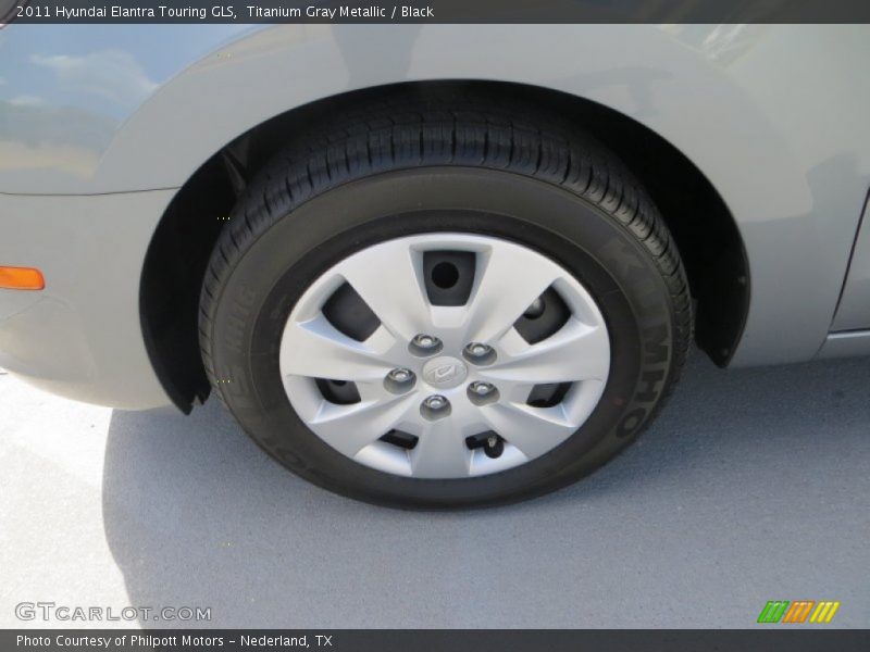 Titanium Gray Metallic / Black 2011 Hyundai Elantra Touring GLS