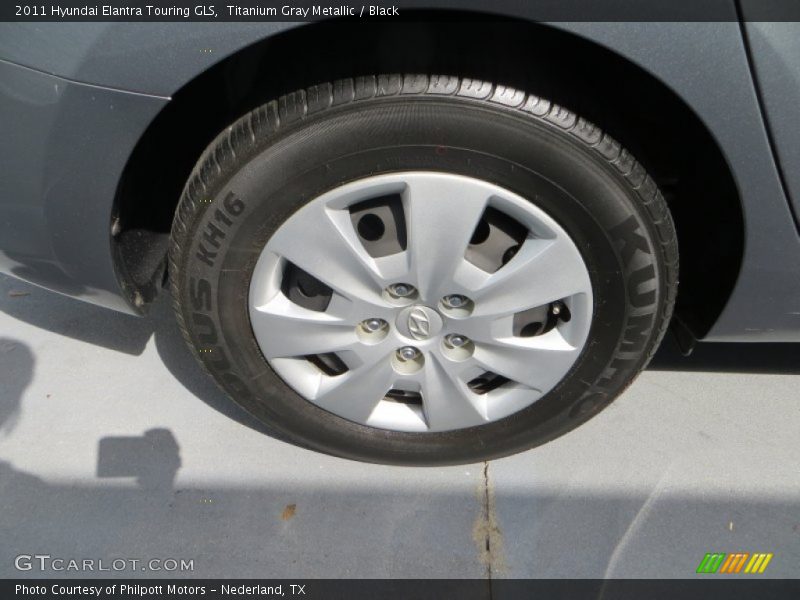Titanium Gray Metallic / Black 2011 Hyundai Elantra Touring GLS