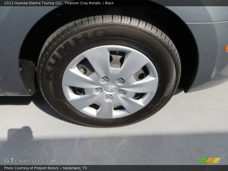 Titanium Gray Metallic / Black 2011 Hyundai Elantra Touring GLS