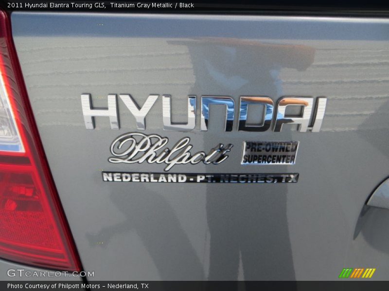Titanium Gray Metallic / Black 2011 Hyundai Elantra Touring GLS