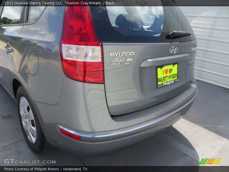 Titanium Gray Metallic / Black 2011 Hyundai Elantra Touring GLS
