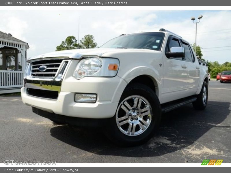 White Suede / Dark Charcoal 2008 Ford Explorer Sport Trac Limited 4x4
