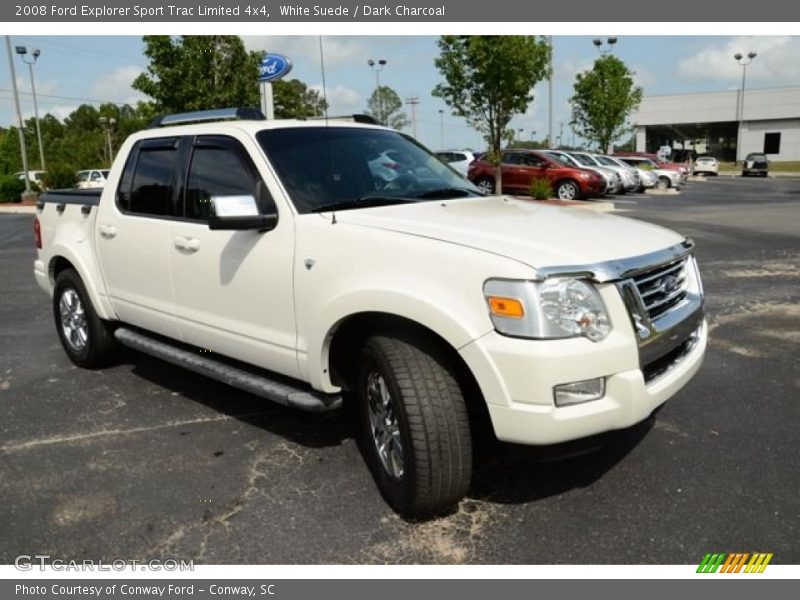 White Suede / Dark Charcoal 2008 Ford Explorer Sport Trac Limited 4x4