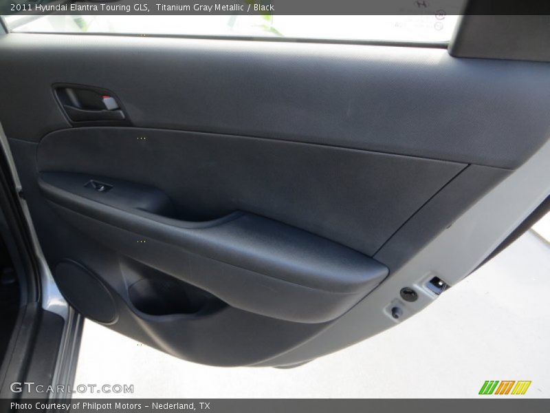 Titanium Gray Metallic / Black 2011 Hyundai Elantra Touring GLS