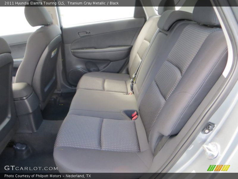 Titanium Gray Metallic / Black 2011 Hyundai Elantra Touring GLS