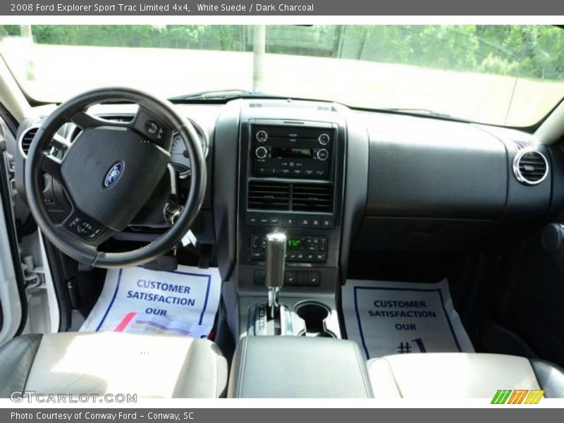 White Suede / Dark Charcoal 2008 Ford Explorer Sport Trac Limited 4x4