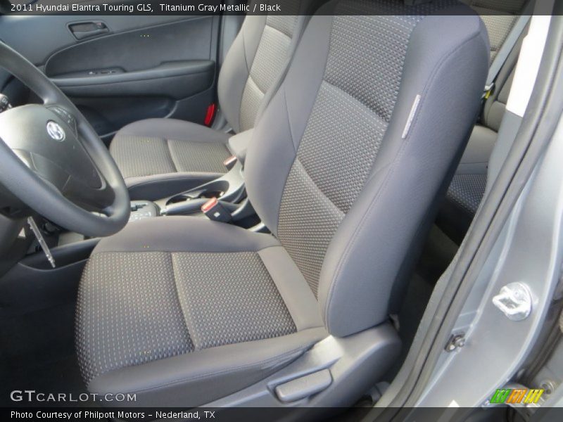 Titanium Gray Metallic / Black 2011 Hyundai Elantra Touring GLS