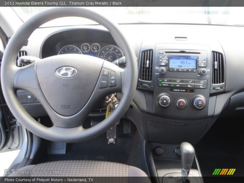 Titanium Gray Metallic / Black 2011 Hyundai Elantra Touring GLS