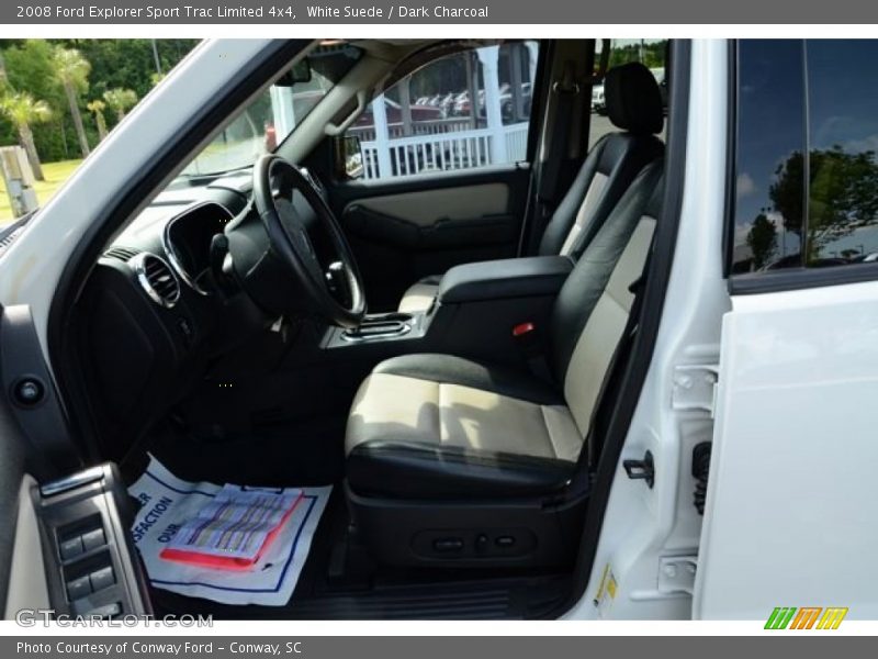 White Suede / Dark Charcoal 2008 Ford Explorer Sport Trac Limited 4x4