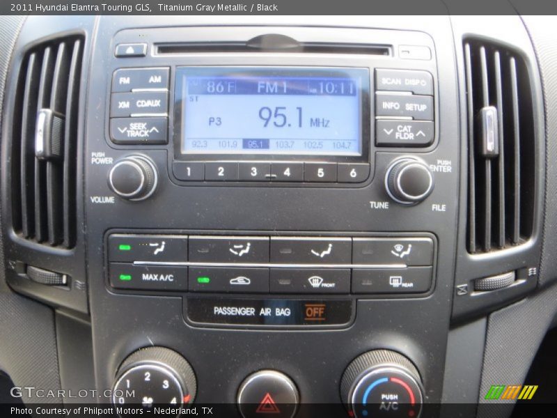 Titanium Gray Metallic / Black 2011 Hyundai Elantra Touring GLS