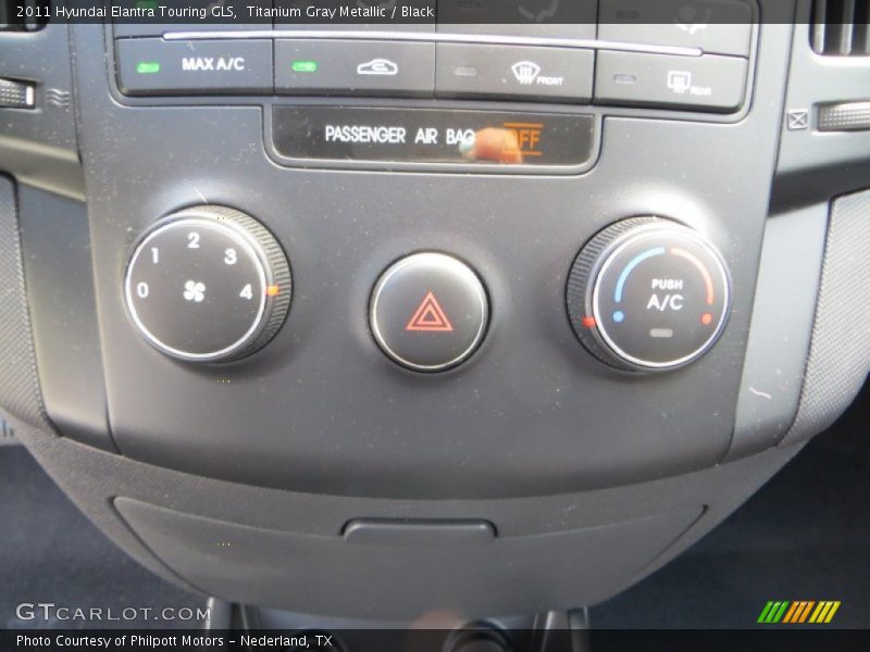 Titanium Gray Metallic / Black 2011 Hyundai Elantra Touring GLS