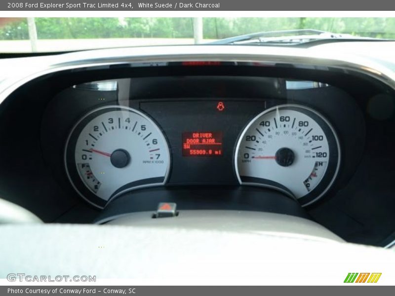 White Suede / Dark Charcoal 2008 Ford Explorer Sport Trac Limited 4x4