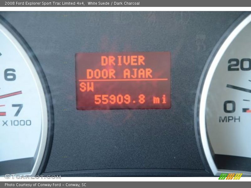 White Suede / Dark Charcoal 2008 Ford Explorer Sport Trac Limited 4x4