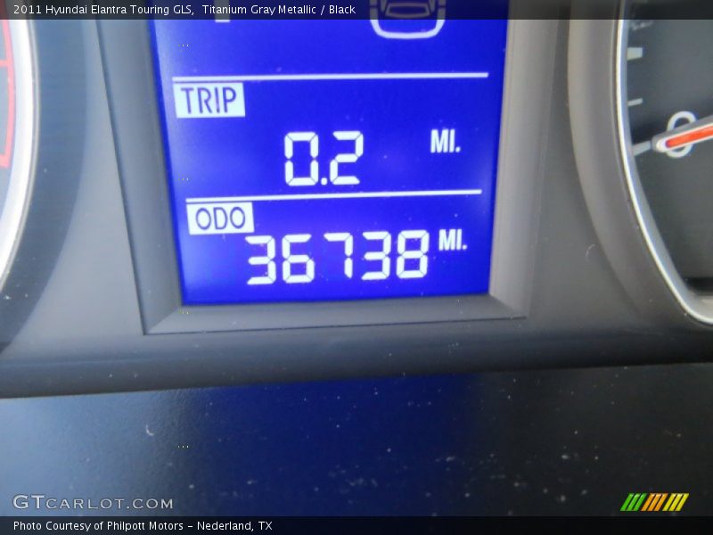 Titanium Gray Metallic / Black 2011 Hyundai Elantra Touring GLS
