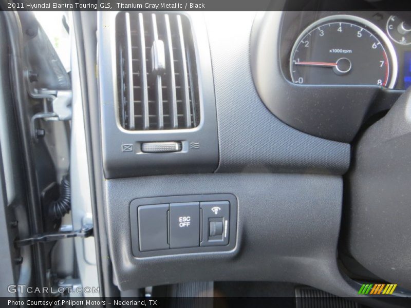 Titanium Gray Metallic / Black 2011 Hyundai Elantra Touring GLS