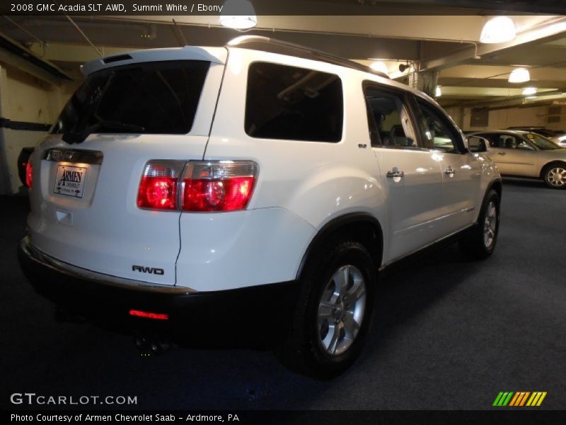 Summit White / Ebony 2008 GMC Acadia SLT AWD
