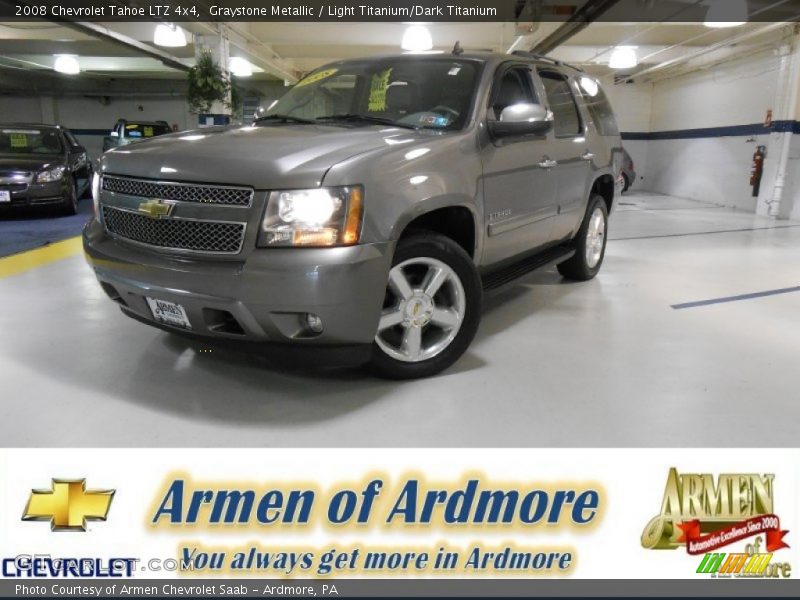 Graystone Metallic / Light Titanium/Dark Titanium 2008 Chevrolet Tahoe LTZ 4x4