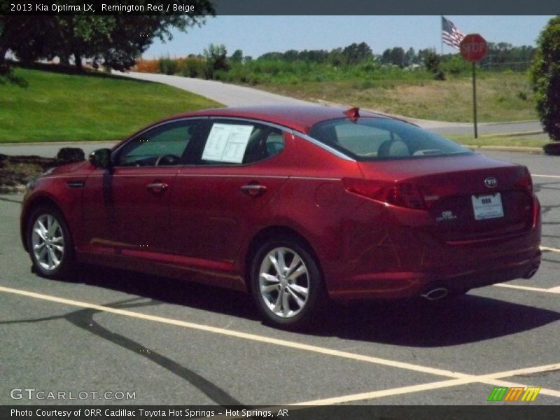 Remington Red / Beige 2013 Kia Optima LX