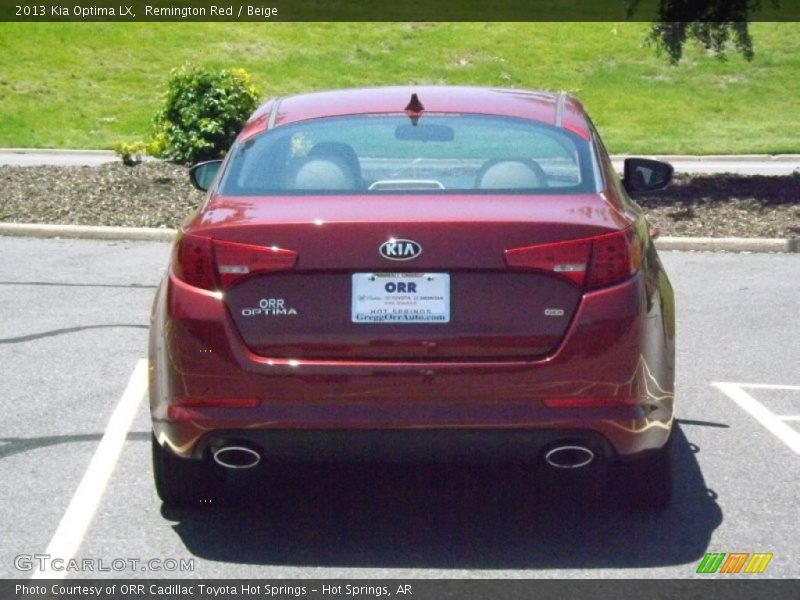 Remington Red / Beige 2013 Kia Optima LX
