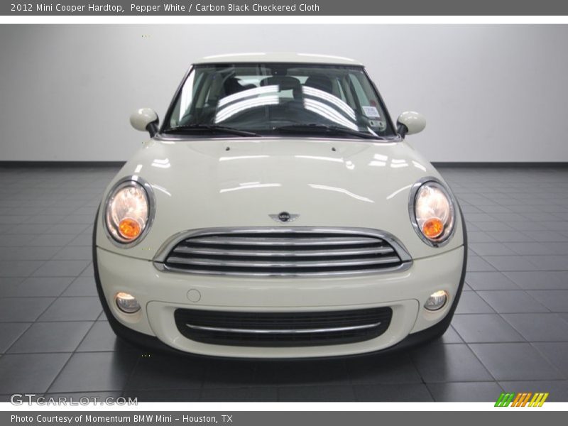 Pepper White / Carbon Black Checkered Cloth 2012 Mini Cooper Hardtop