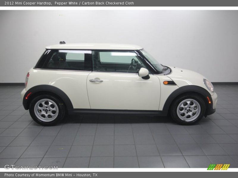 Pepper White / Carbon Black Checkered Cloth 2012 Mini Cooper Hardtop