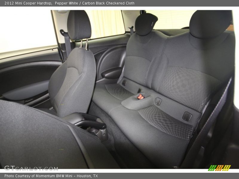 Pepper White / Carbon Black Checkered Cloth 2012 Mini Cooper Hardtop