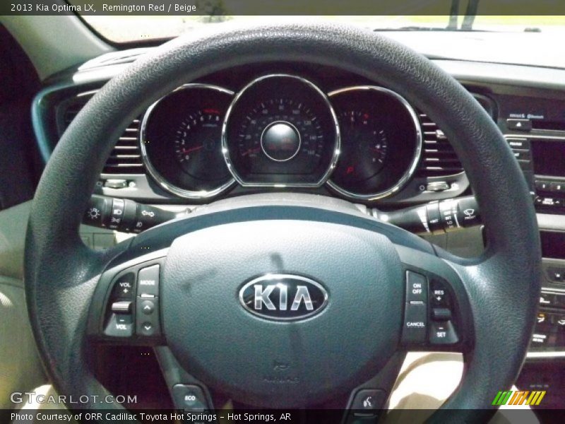 Remington Red / Beige 2013 Kia Optima LX